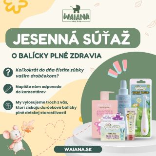 🦷✨ Súťaž pre starostlivé mamičky! ✨🦷 Vyhraj balíček detskej starostlivosti plný obľúbených produktov od Jack N’ Jill –...